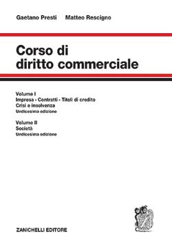 Copertina Corso di diritto commerciale. Vol. 1: Impresa, contratti, titoli di credito, fallimento