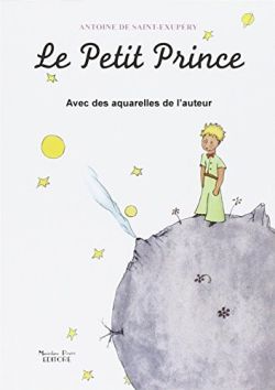 Copertina Le Petit Prince avec des aquarelles de l'auteur
