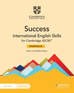 Copertina SUCCESS INTERNATIONAL ENGLISH SKILLS FOR CAMBRIDGE IGCSE FIFTH EDITION WB