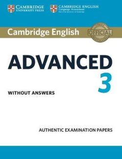 Copertina CAMBRIDGE ENGLISH ADVANCED 3 STUDENT'S BOOK WITHOUT ANSWERS