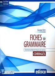 Copertina CORRIGES FICHES DE GRAMMAIRE