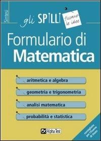 Copertina Formulario di matematica