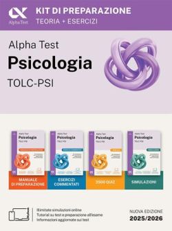 Copertina Alpha Test. Psicologia. TOLC-PSI. Kit di preparazione. Ediz. MyDesk. Con Contenuto digitale per download e accesso online