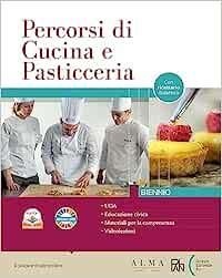 Copertina PERCORSI DI CUCINA E PASTICCERIA BIENNIO + RICETTARIO